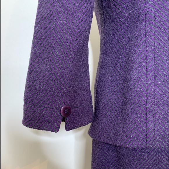 PENDLETON Herringbone Wool Jkt/Skirt Suit Sz 8 - Picture 9 of 16